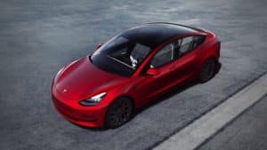 Tesla Model 3 de haut